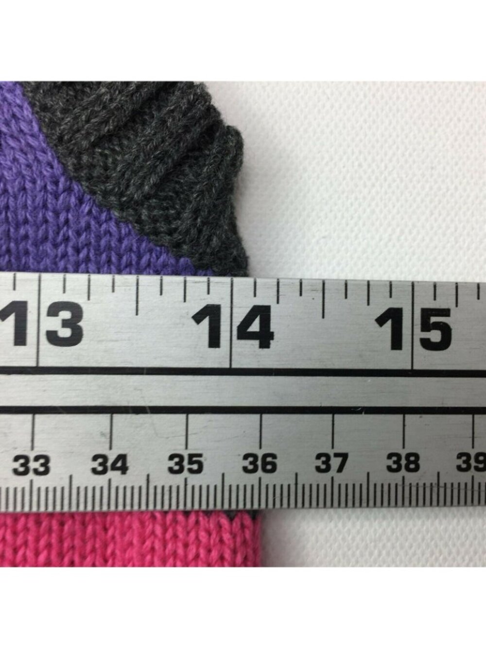 Gymboree Girl's Hooded Knit Dress Pink Purple White Gray Hoodie Size M 7-8 - Picture 5 of 7